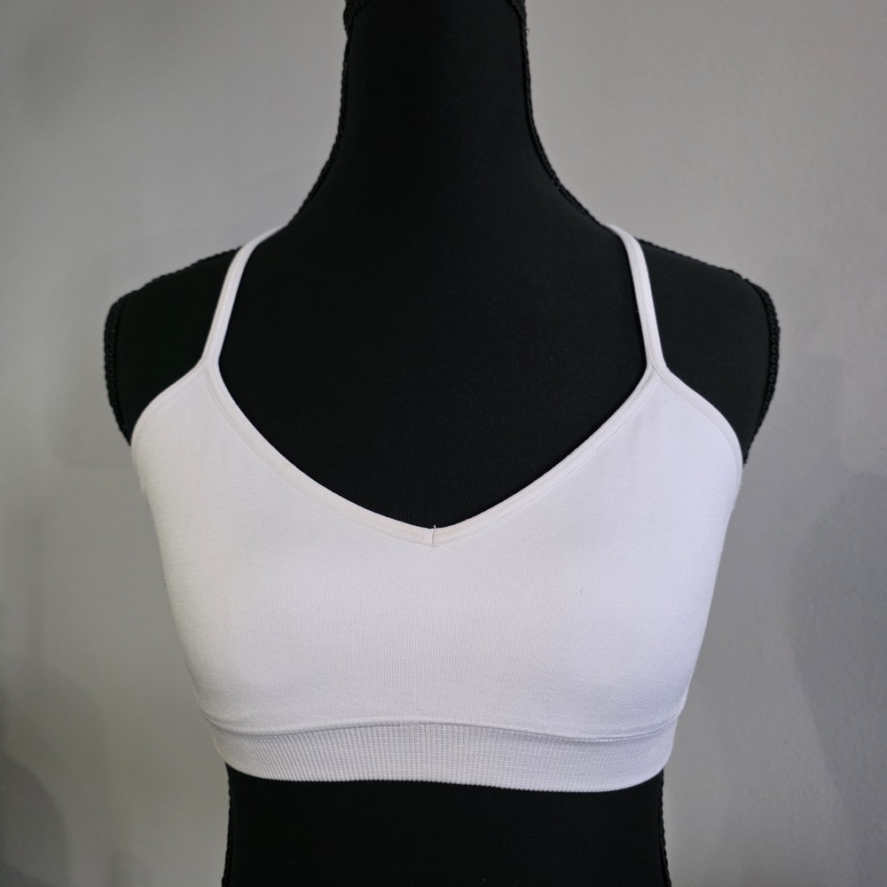 EUC PINK Victoria's Secret Women's White Sports Bra